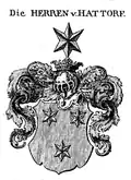 Wappen derer von Hattorf bei Siebmacher (1765)