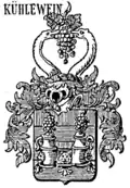 Alternative Darstellung des Wappens derer von Kühlewein bei Johann Siebmacher (1907)