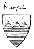 Wappenvariante derer von Kammerstein (Kamerstain)