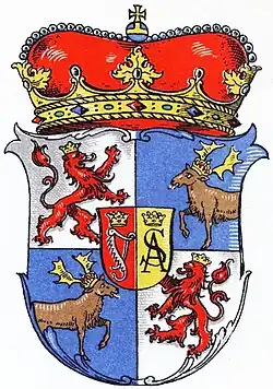 Wappen der Herzöge von Kurland a.&nbsp;d.&nbsp;H. Ketteler