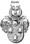 Wappen derer von Klocke bei Siebmacher (1916)[7]