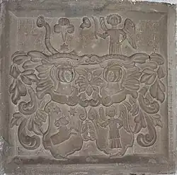 Wappenstein im Burgkeller der Marienburg