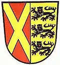 Wappen des ehemaligen Landkreises Nördlingen.
