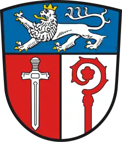 Das Wappen des Landkreises Ostallgäu