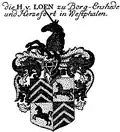 Wappen derer von „Loen zu Borg-Enshede und Herzefort in Westfalen“ in Siebmachers Wappenbuch