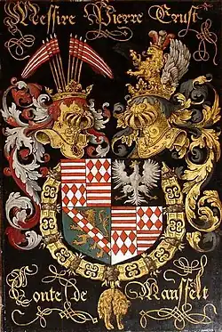 Gräfliches Wappen Peter Ernst I. um 1546