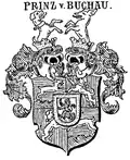 Wappen der Freiherren Prinz von Buchau (1644) in Siebmachers Wappenbuch