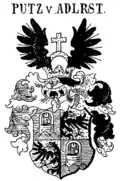 Alternatives vermehrtes Wappen der Putz von Adlersthurn in Siebmachers Wappenbuch
