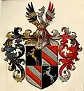 Wappen derer von Rüling, Edle von Rüdingen von 1876 im Österreichischen Staatsarchiv