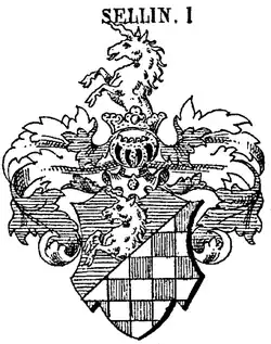 Wappen derer von Sellin in Siebmachers Wappenbuch (1878)