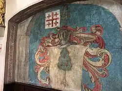 Wappen der Tschudi an St. Justus in Flums