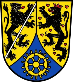 Das Wappen des Landkreises Kronach