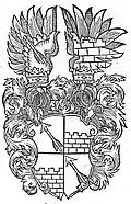 Wappen der Familie von Schneeweiß 1612 sw