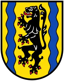 Landkreis Nordsachsen mit Wellenpfählen (Elbe und Mulde)