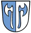 In verwechselten Farben: Beilngries, altes Wappen (redend)