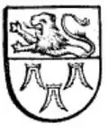 Wappen von Bernhardus und Johannes van den Husen (1346)[4]