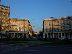 Die Aleja Wyzwolenia, die vom Plac Zbawiciela abgeht