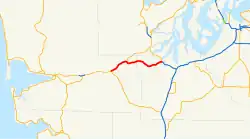 Karte der Washington State Route 8