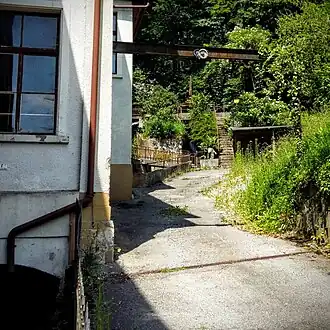 Ansicht der Wasserkraft-Anlage bei der Schlifi