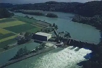 Flugaufnahme des Kraftwerks