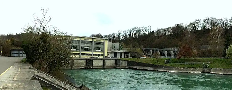 Ansicht der Anlage von der Talseite