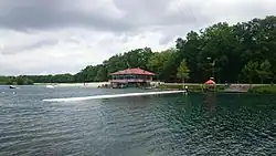 Die Wasserskianlage am Dankernsee, Mai 2015