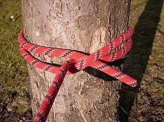 Ungesicherter Webeleinenstek