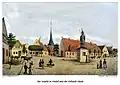 Wedeler Marktplatz um 1837 von Peter Suhr