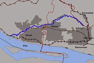 Wedeler Au von der Quelle bis zur Mündung