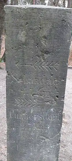 Papstdorf, Papststein