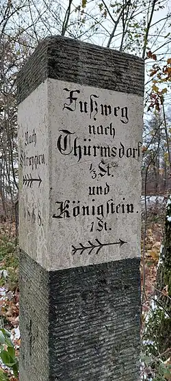 Thürmsdorf, Straße nach Weißig