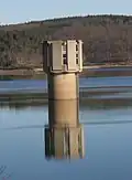 Wasserentnahmeturm der Wehebachtalsperre
