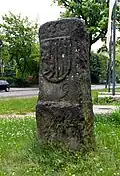 Wappen auf dem Weichbildstein an der Blasewitzer Straße