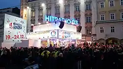 Bild des gläsernen Ö3 Studios 2017 in Linz