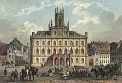 Rathaus Weimar, 1850