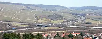 Das Weinsberger Kreuz von Südwesten