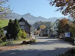 Weissbad, im Hintergrund Hoher Kasten