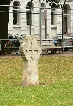 Der Weißekreuzstein auf dem Weißekreuzplatz