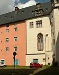 Sitz des Museums im Welfenschloss Münden im Bereich der früheren Schlosskirche und des angrenzenden Baus