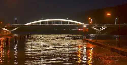 Grenzbrücke von der Schleuse aus gesehen