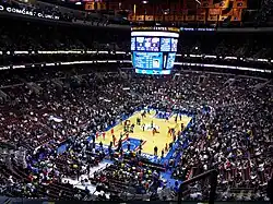 Innenansicht bei einem Spiel der 76ers (2012)