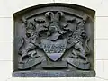 Relief an der Kapelle mit dem Wappen derer von der Wense