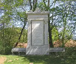 Werneck-Denkmal am See (gewidmet 1838 von König Ludwig I.)