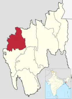 Lagekarte des Distrikts