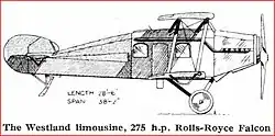 Westland limousine line drawing from Flight 1921.JPG