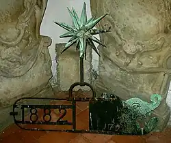 Kirche: Wetterfahne von 1795 (mit Ergänzung von 1882)