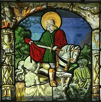 Der Hl. Martin teilt seinen Mantel.