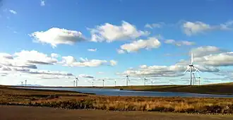 Schottischer Windpark Whitelee Wind Farm südlich von Glasgow