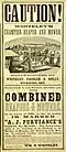 Advertising Handbill 1858