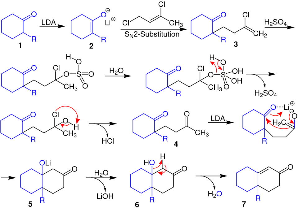 Wichterle-Reaktion Reaktionsmechanismus